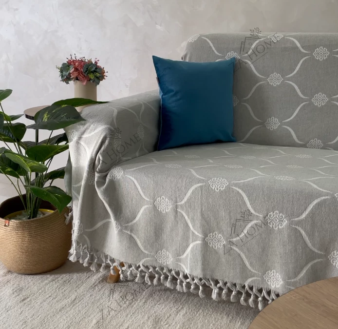 jeté jacquard coton joan