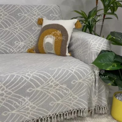 jeté jacquard coton lurex