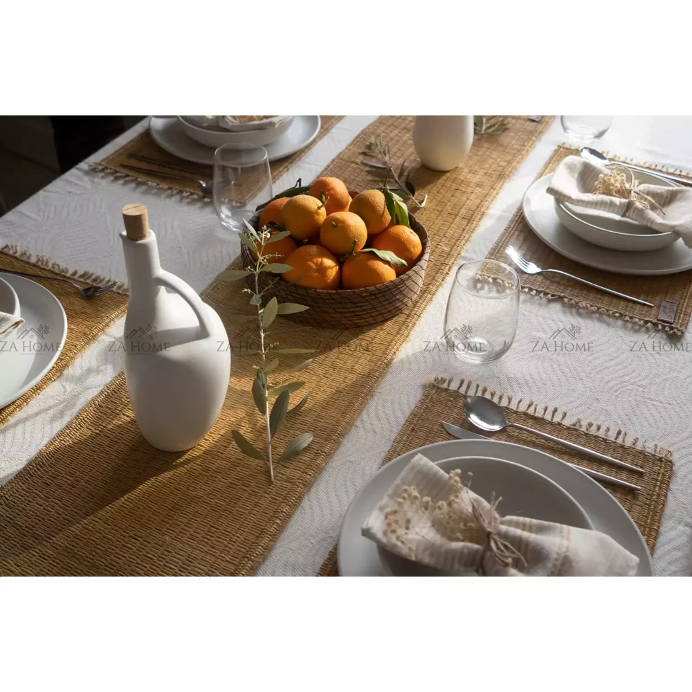 set de table en jonc naturel