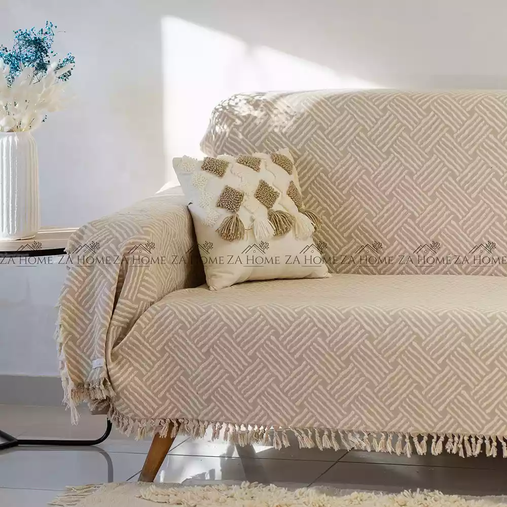 jeté jacquard couvre canapé