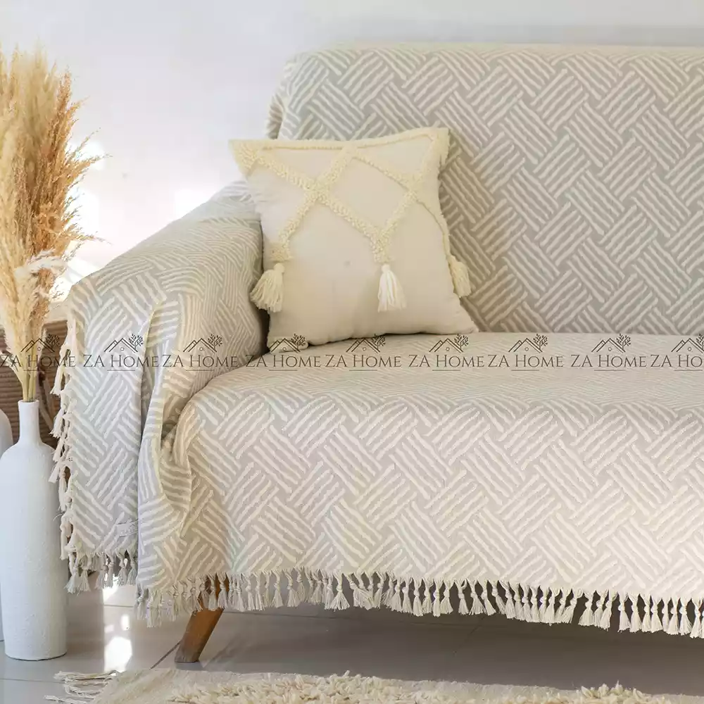 jeté jacquard couvre canapé