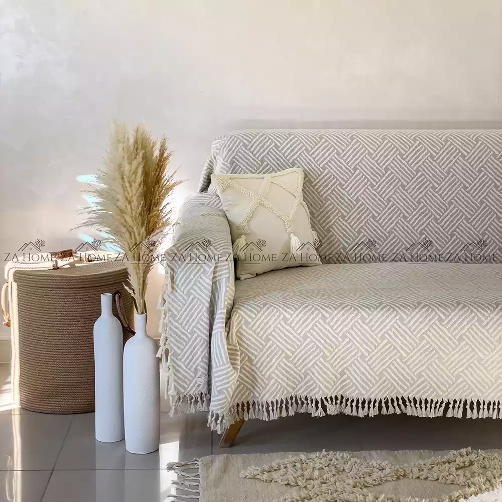 jeté jacquard couvre canapé