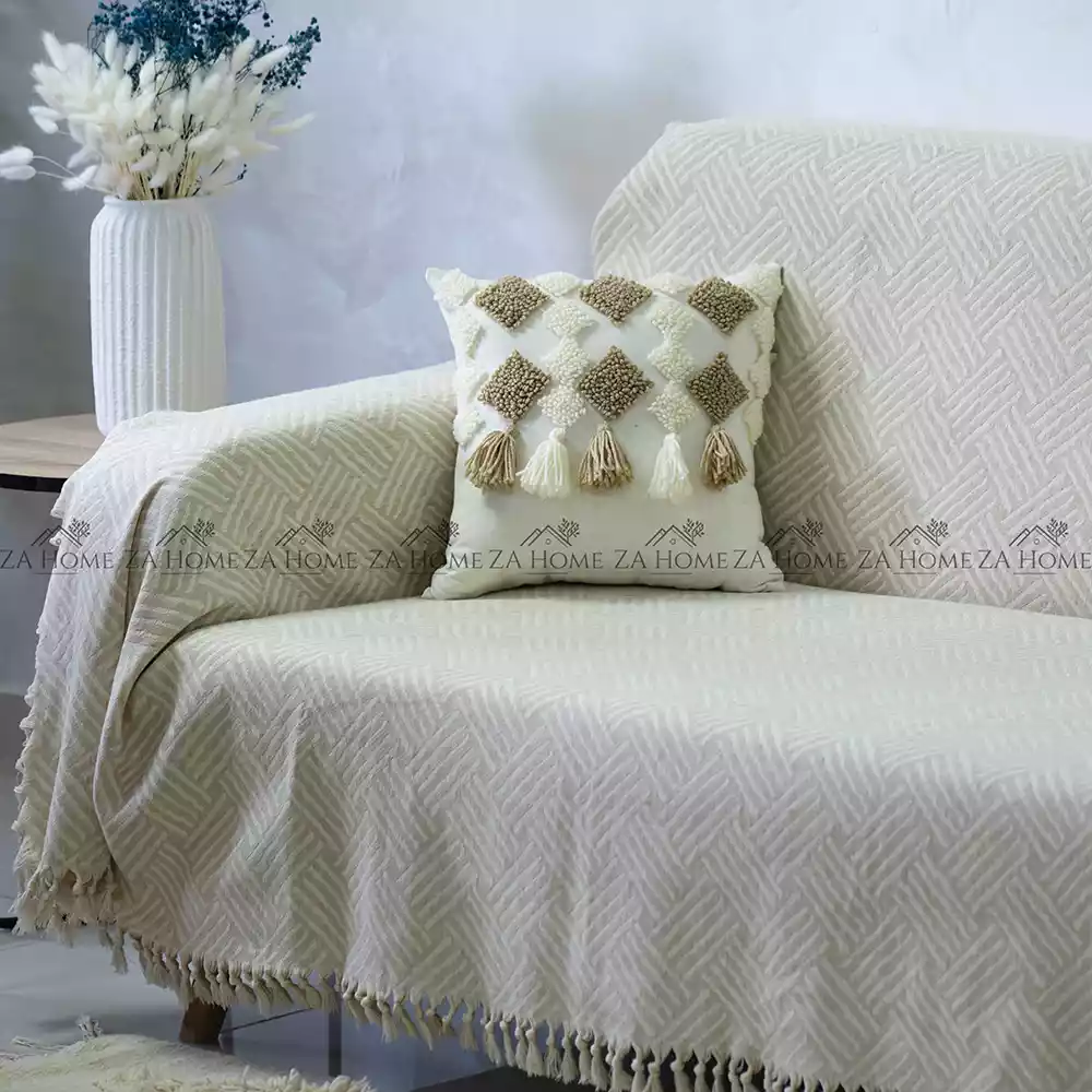 jeté jacquard couvre canapé