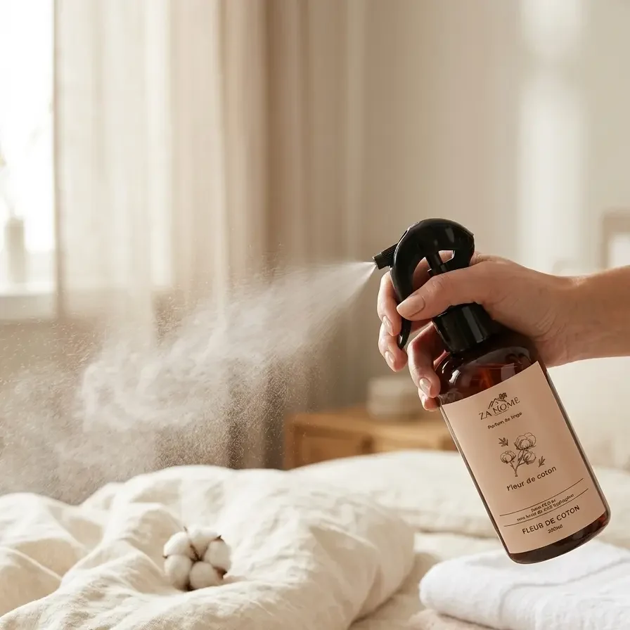 Flacon de parfum de linge Fleur de coton ZA Home Tunisie