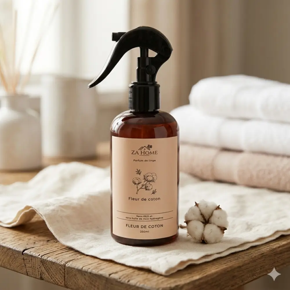 Flacon de parfum de linge Fleur de coton ZA Home Tunisie
